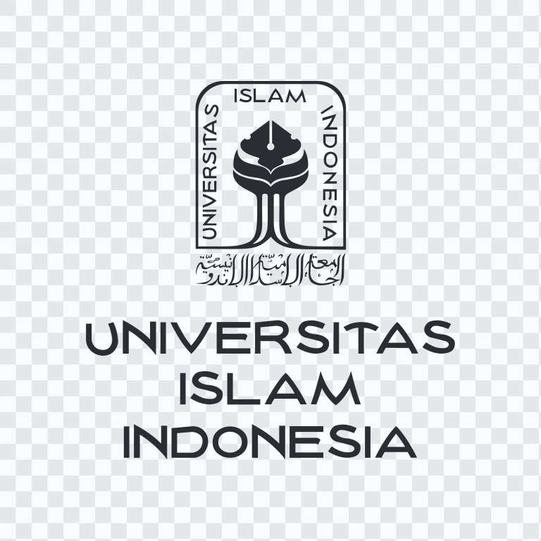 Universitas Islam Indonesia (UII) black logo SVG