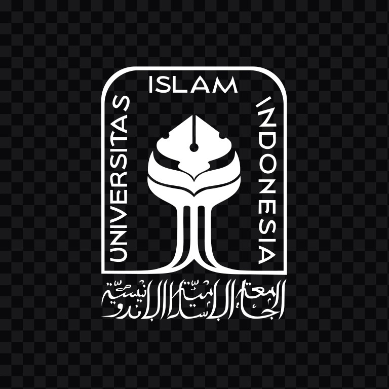 Universitas Islam Indonesia (UII) white emblem SVG