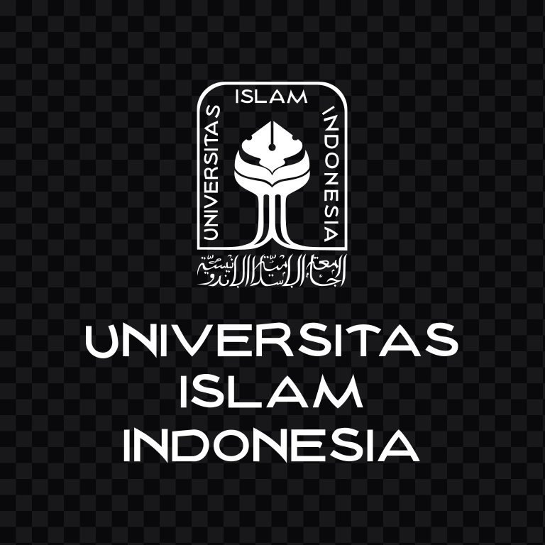 Universitas Islam Indonesia (UII) white logo SVG