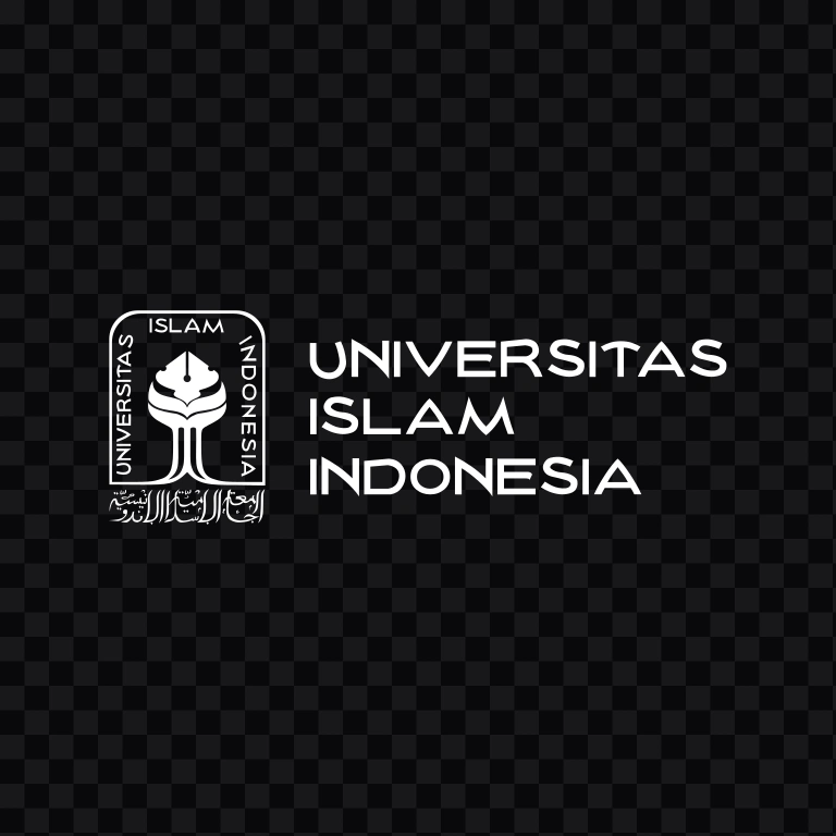 Universitas Islam Indonesia (UII) white logo SVG
