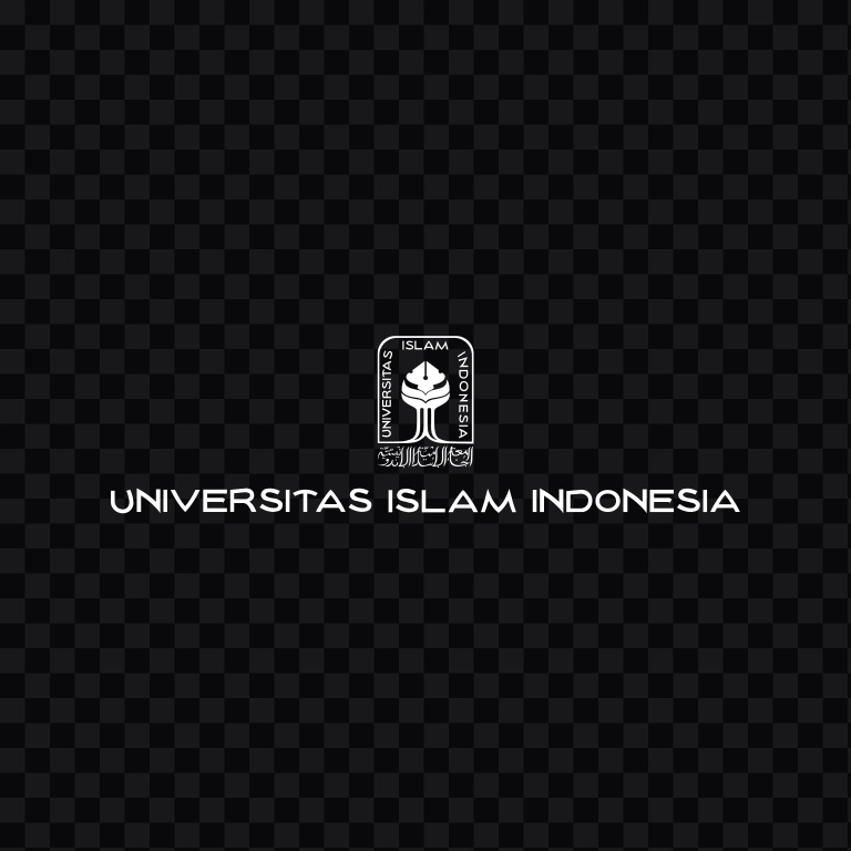 Universitas Islam Indonesia (UII) white logo SVG