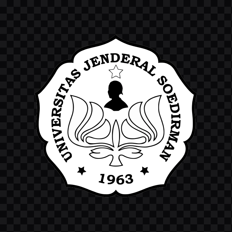 Universitas Jenderal Soedirman (UNSOED) white logo SVG