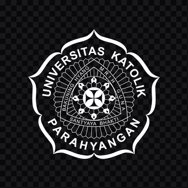 Universitas Katolik Parahyangan (UNPAR) white emblem PNG