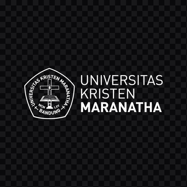 Universitas Kristen Maranatha white logo PNG