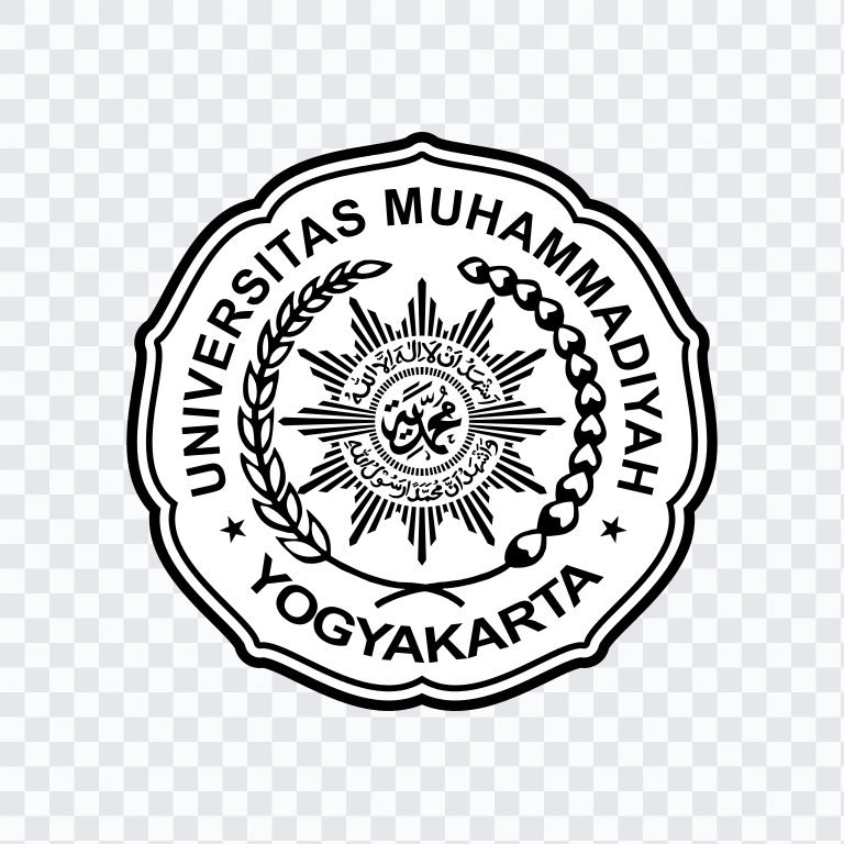 Universitas Muhammadiyah Yogyakarta (UMY) black logo SVG