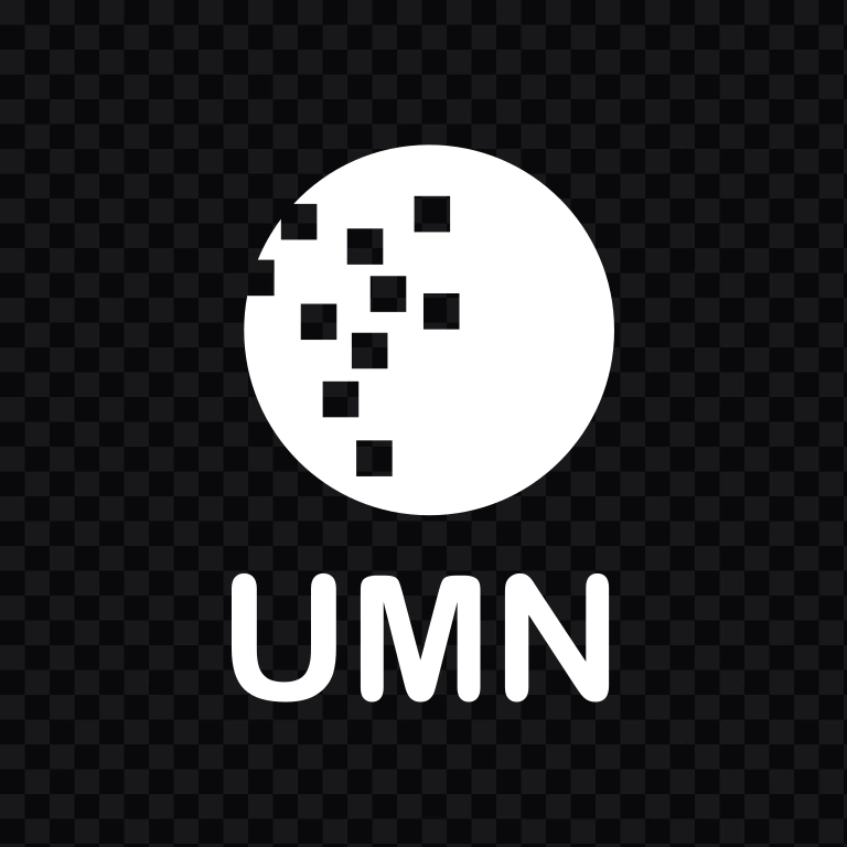 Universitas Multimedia Nusantara (UMN) Vertical white logo SVG
