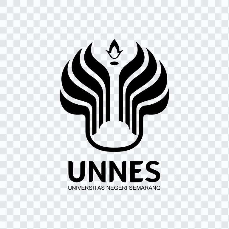 Universitas Negeri Semarang (UNNES) black logo SVG