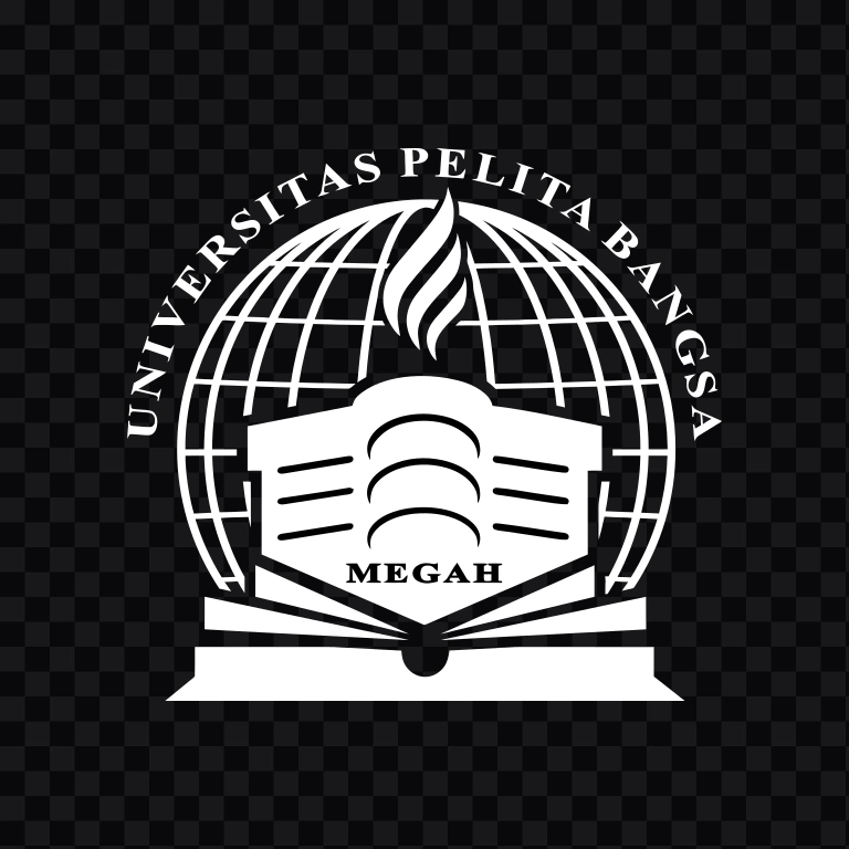 logo Universitas Pelita Bangsa (UPB) putih SVG