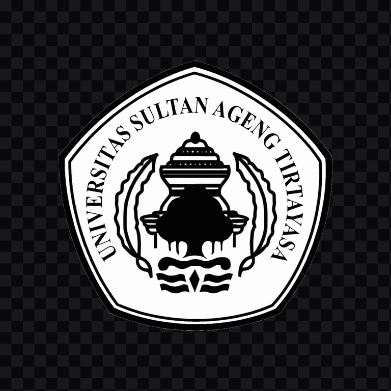 Universitas Sultan Ageng Tirtayasa (UNTIRTA) white logo PNG
