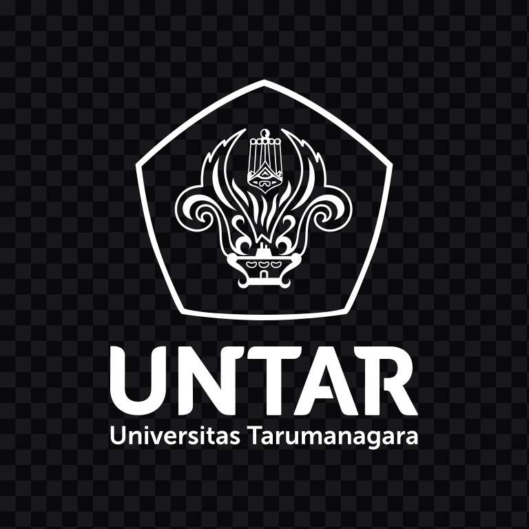 Universitas Tarumanagara (UNTAR) Vertical white logo SVG