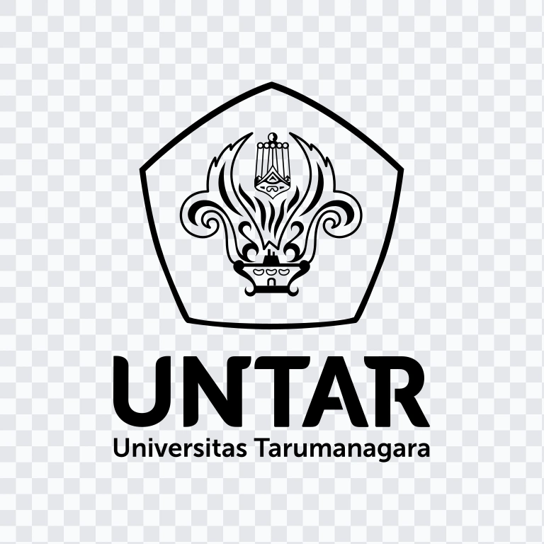 Universitas Tarumanagara (UNTAR) Vertical black logo SVG