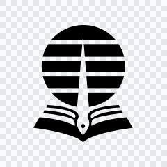 ikon Universitas Terbuka (UT) hitam SVG