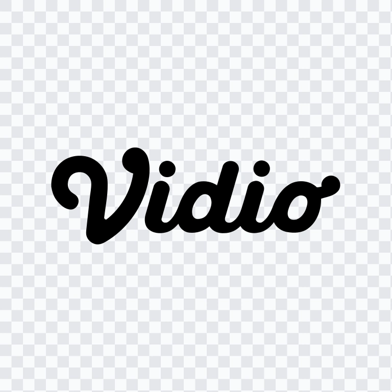Vidio black logo SVG