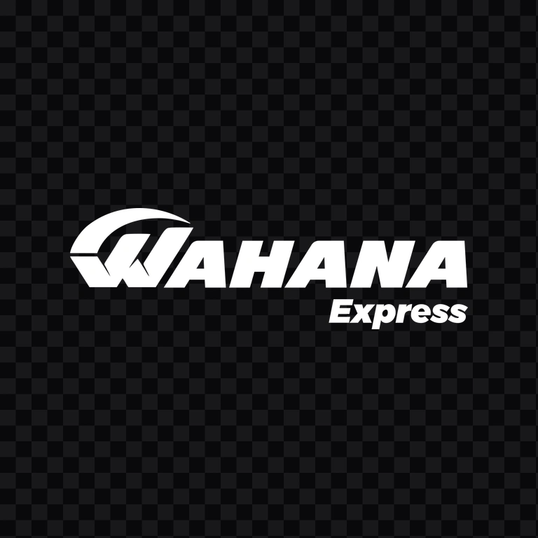 Wahana Express white logo PNG