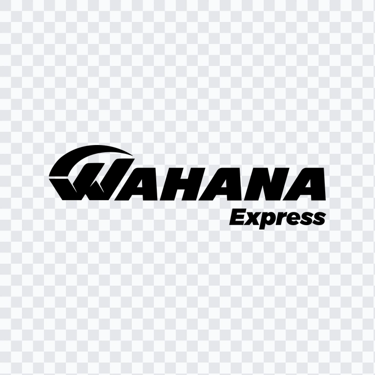 Wahana Express black logo PNG