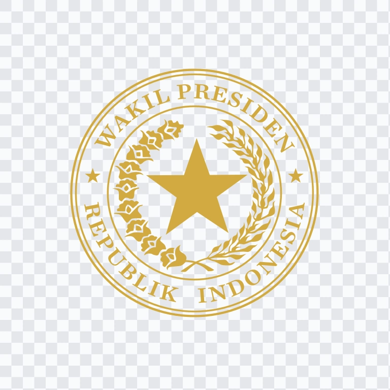 Seal of the Vice President of Indonesia colored logo PNG