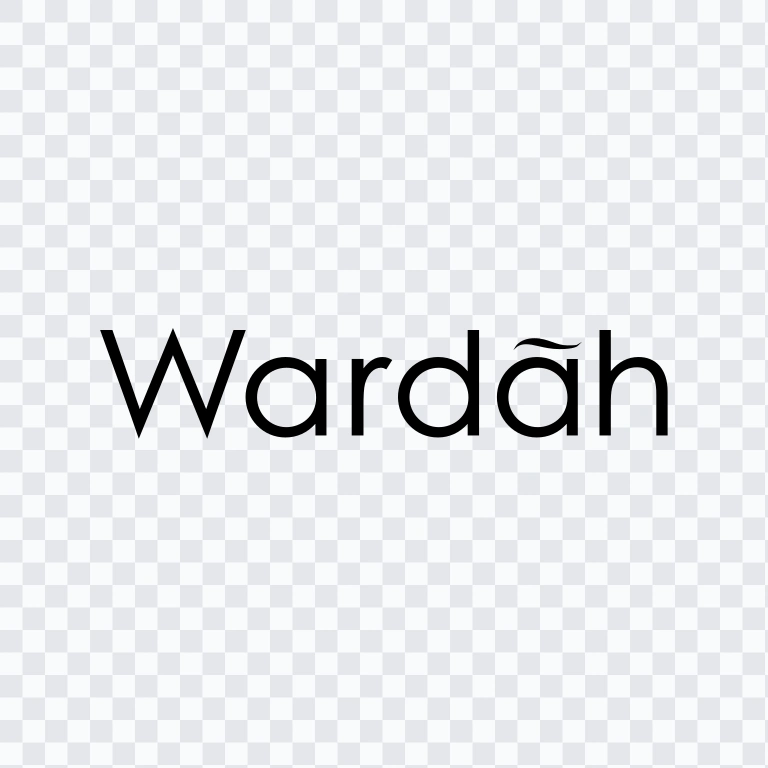 Wardah black logo SVG