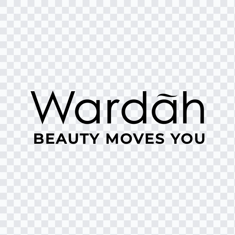 Wardah With Slogan black logo SVG