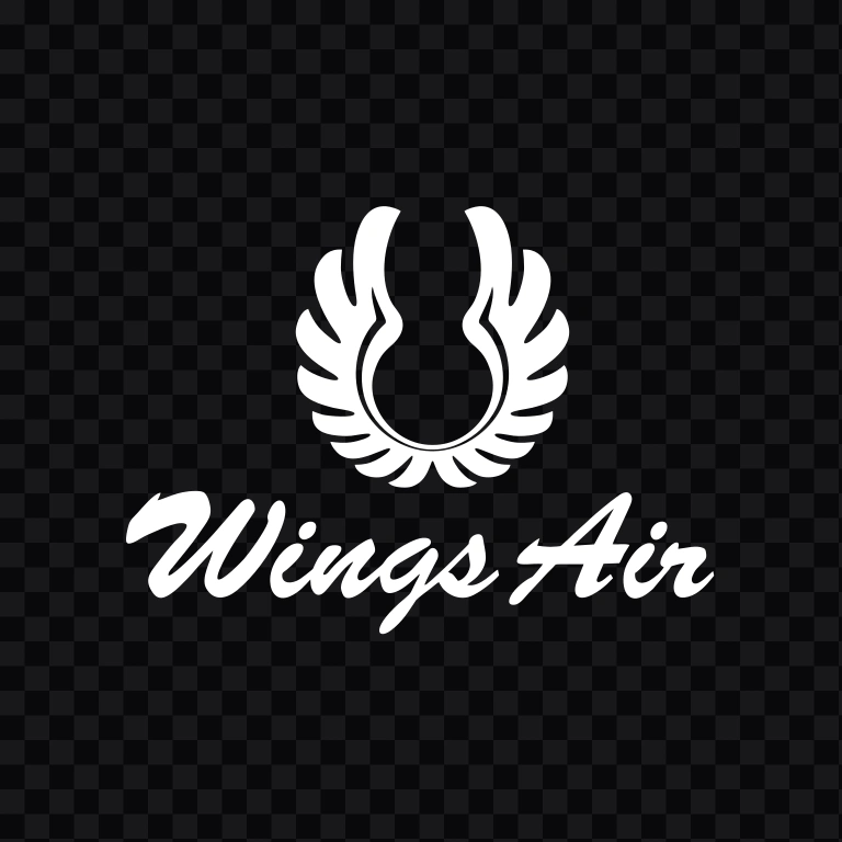 Wings Air white logo SVG