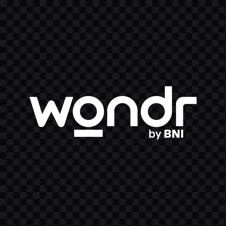 logo wondr by BNI putih SVG
