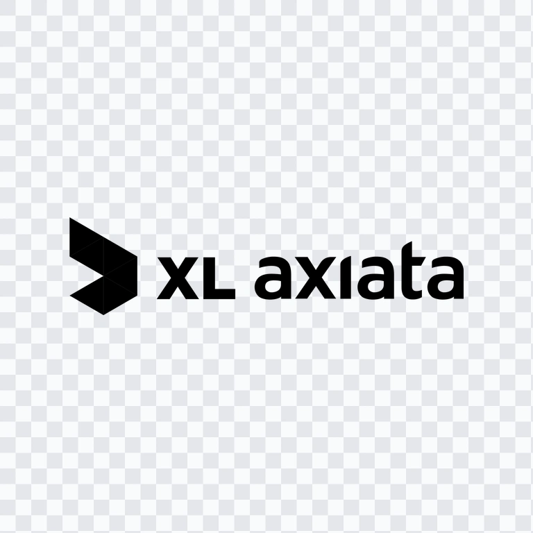 XL Axiata black logo PNG