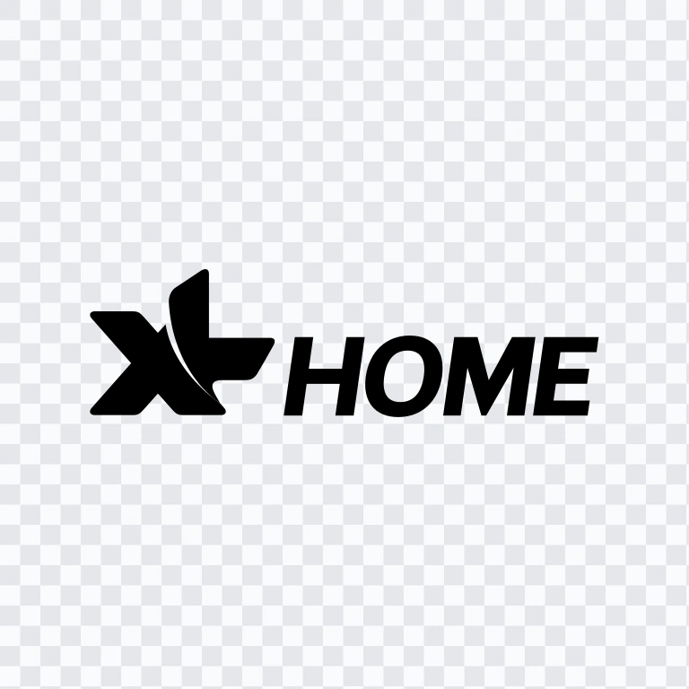 XL Home black logo SVG