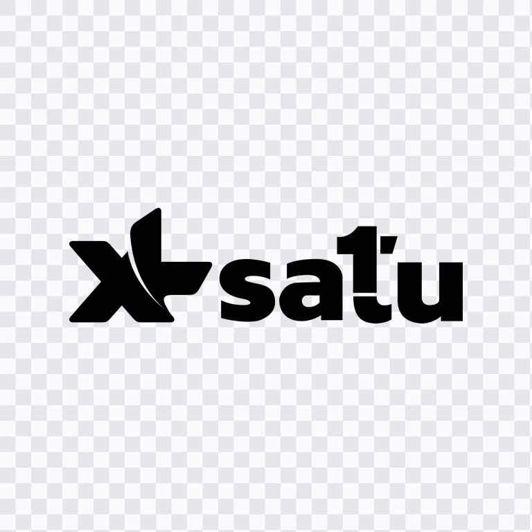 XL Satu black logo PNG