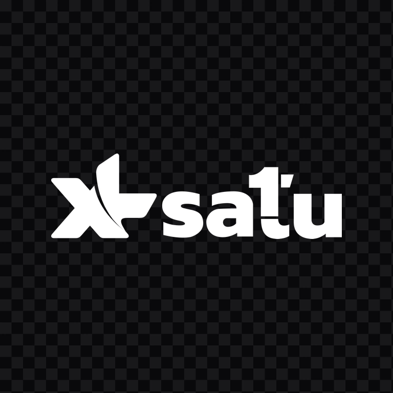 XL Satu white logo PNG