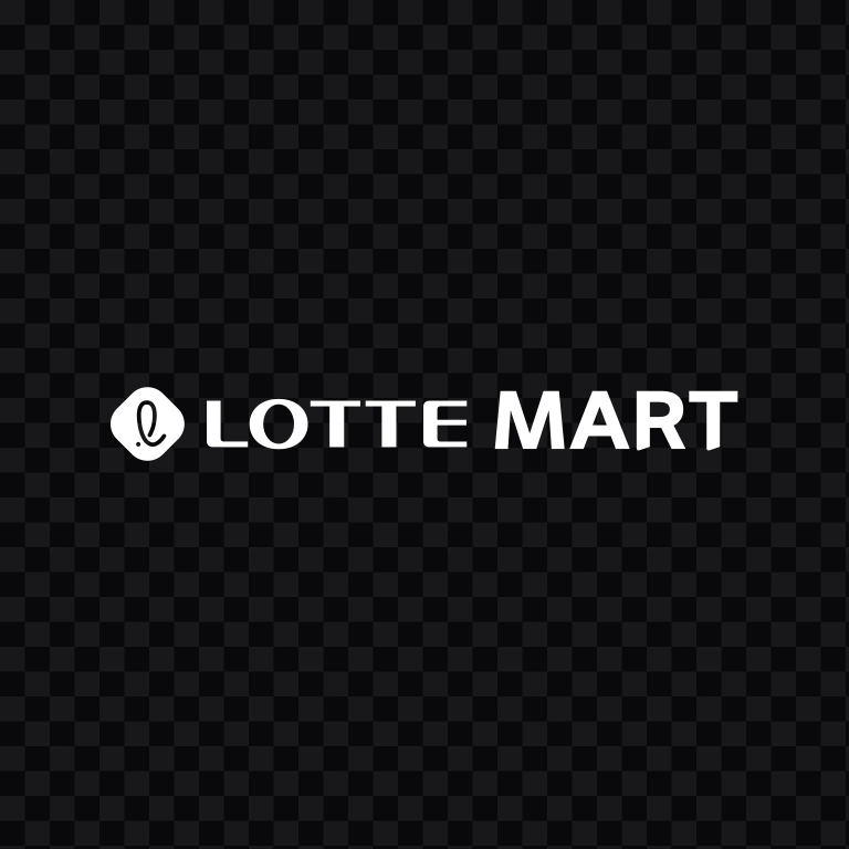 LOTTE Mart white logo SVG