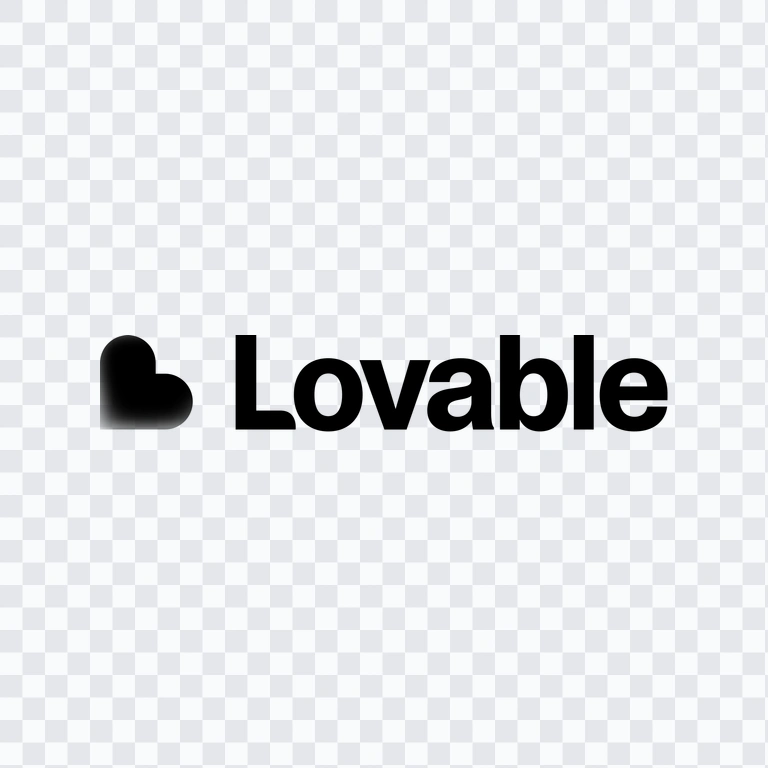 logo Lovable hitam PNG