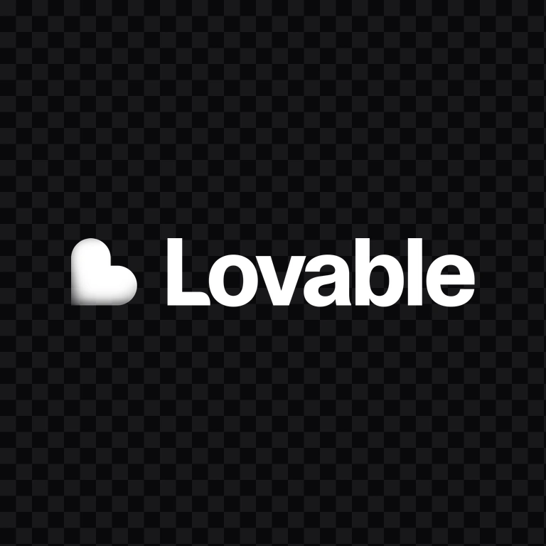 logo Lovable putih PNG