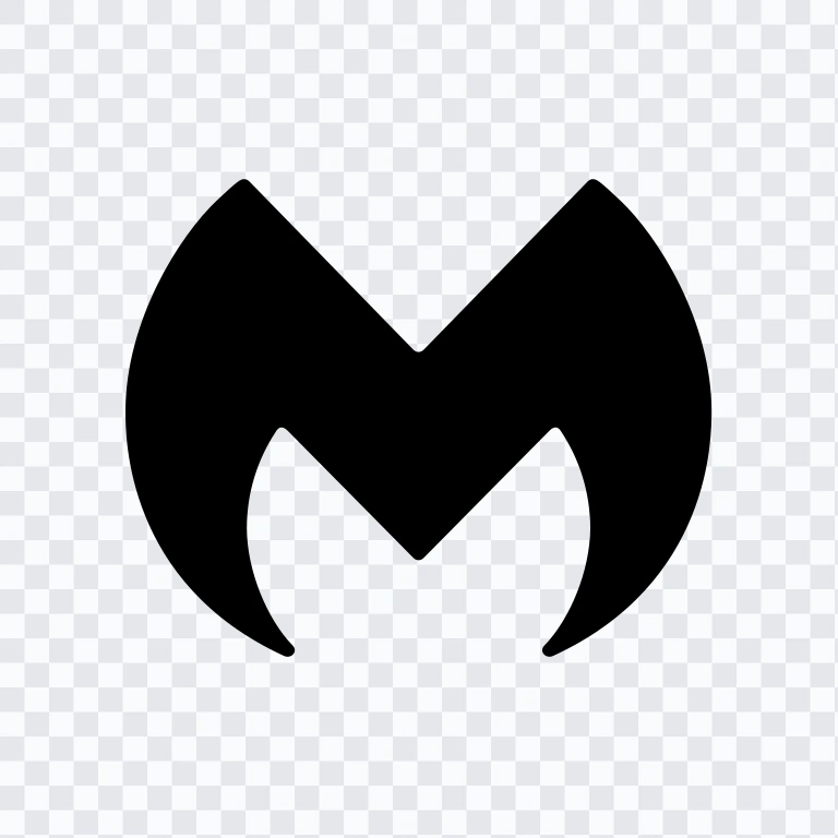 Malwarebytes Square black icon SVG