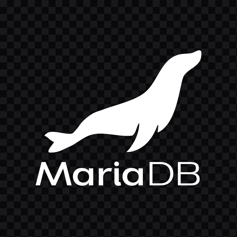 logo MariaDB putih SVG