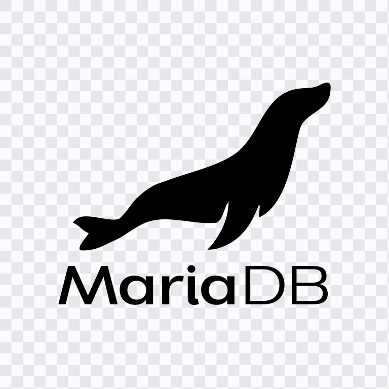 logo MariaDB hitam SVG
