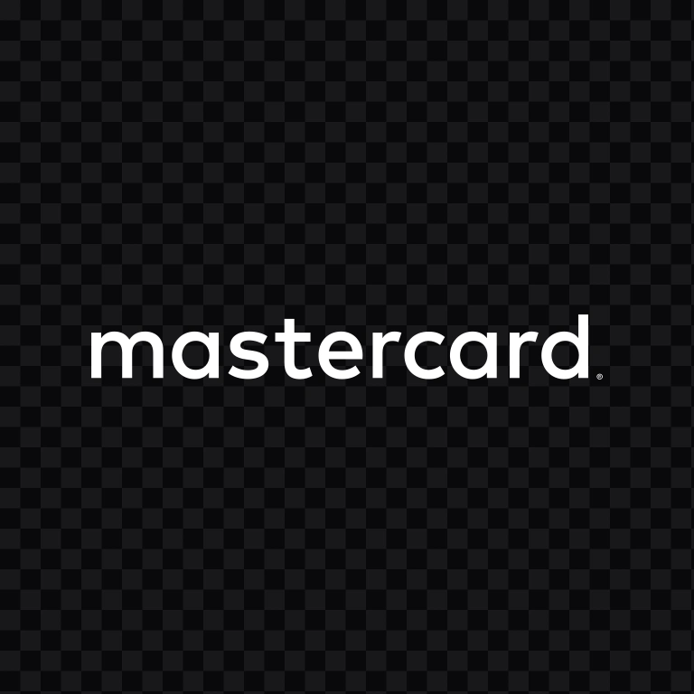 Mastercard white wordmark SVG