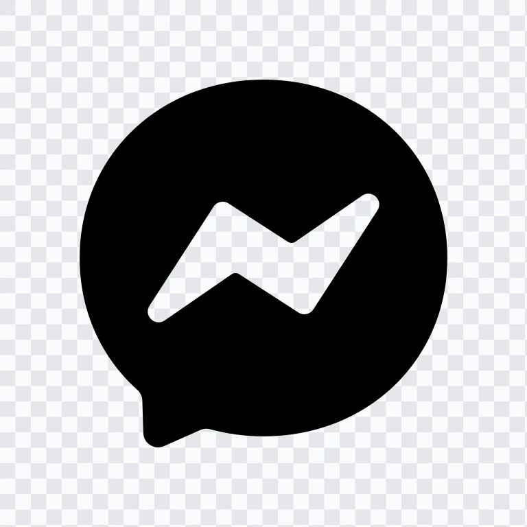 Messenger black logo SVG