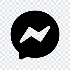 Messenger black logo SVG