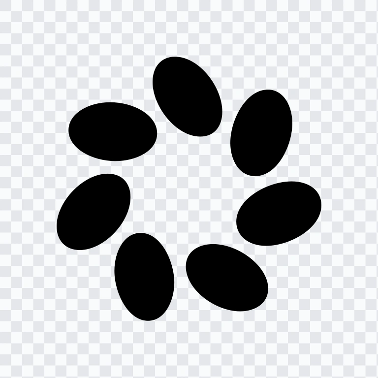 Meta AI black logo SVG