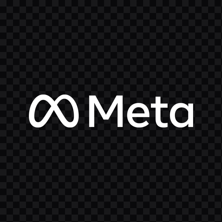 Meta white logo PNG