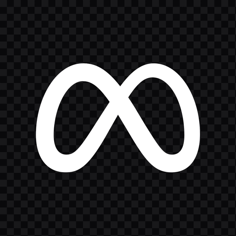 Meta white icon PNG
