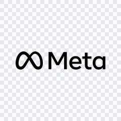 Meta black logo PNG