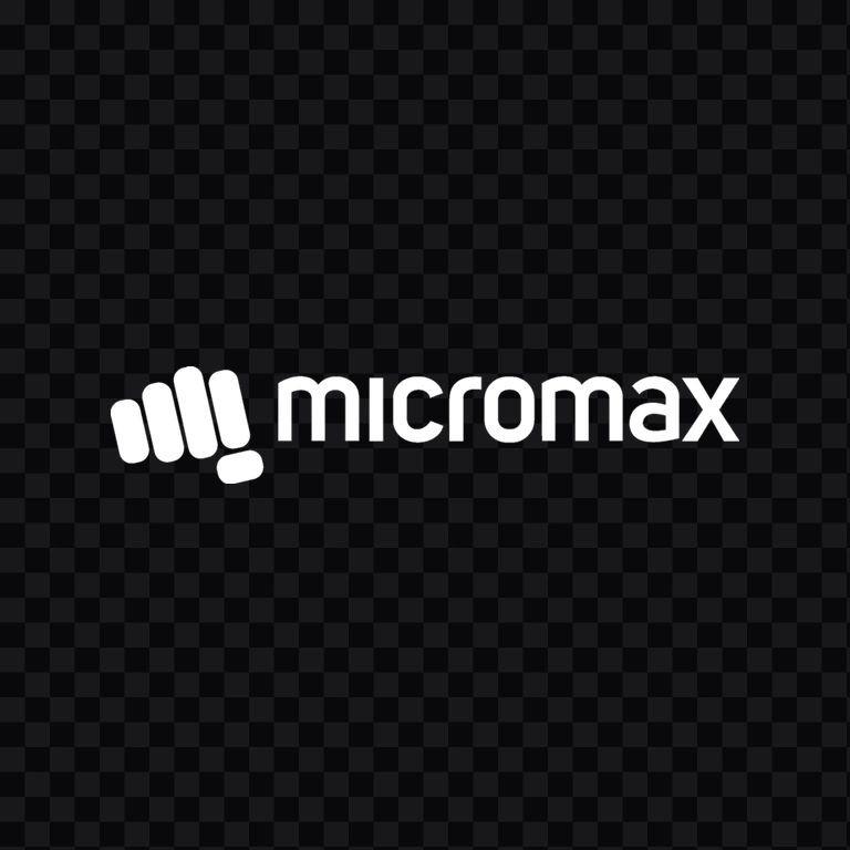 Micromax white logo PNG