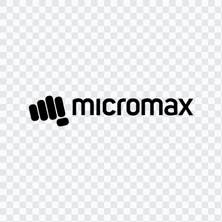Micromax black logo PNG