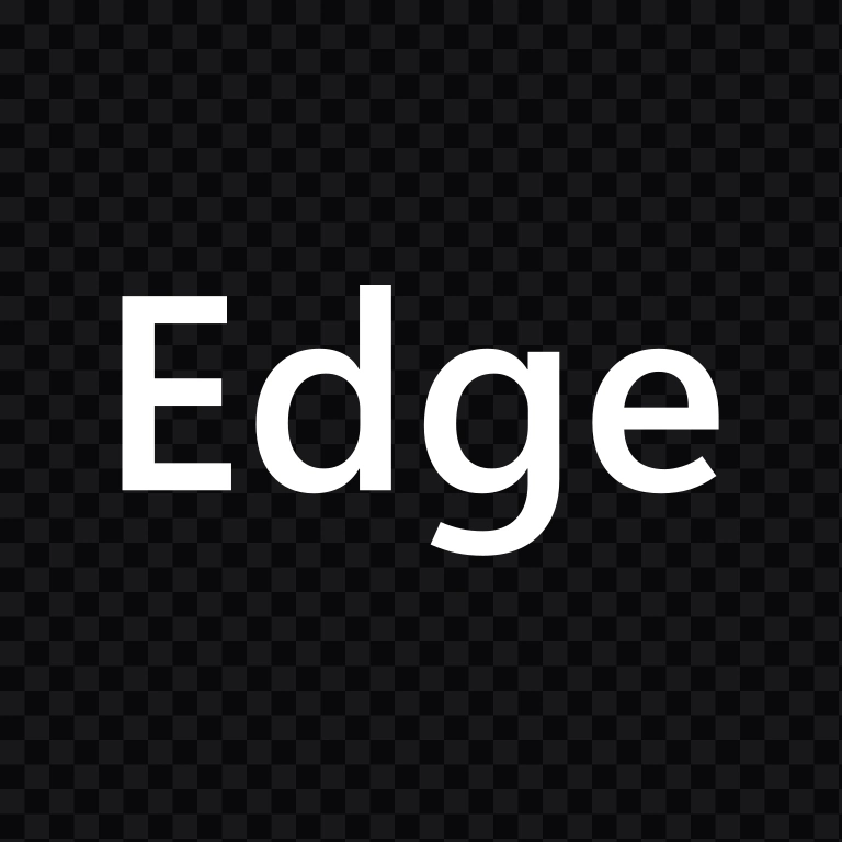 Microsoft Edge white wordmark SVG