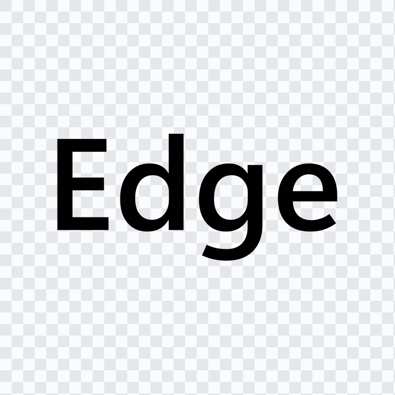 Microsoft Edge black wordmark SVG