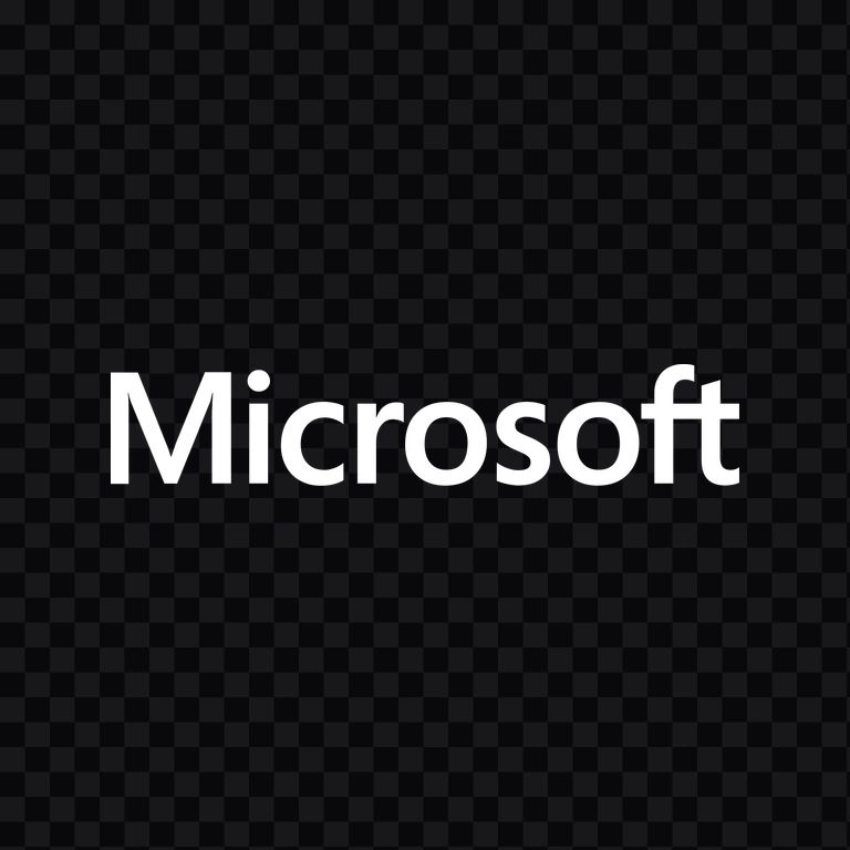 wordmark Microsoft putih PNG