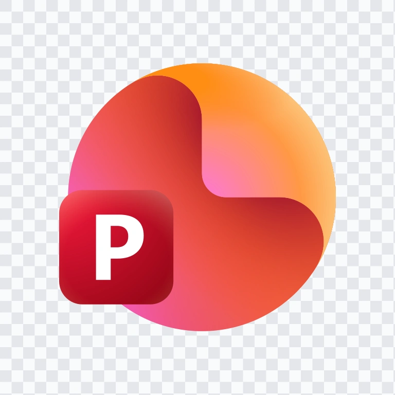 Microsoft PowerPoint colored logo SVG