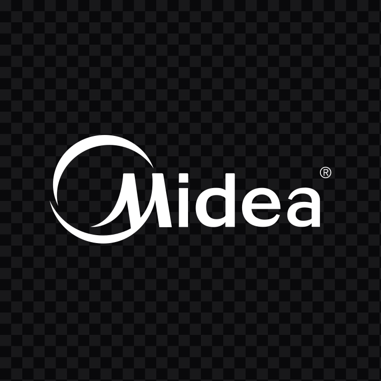 Midea white logo SVG
