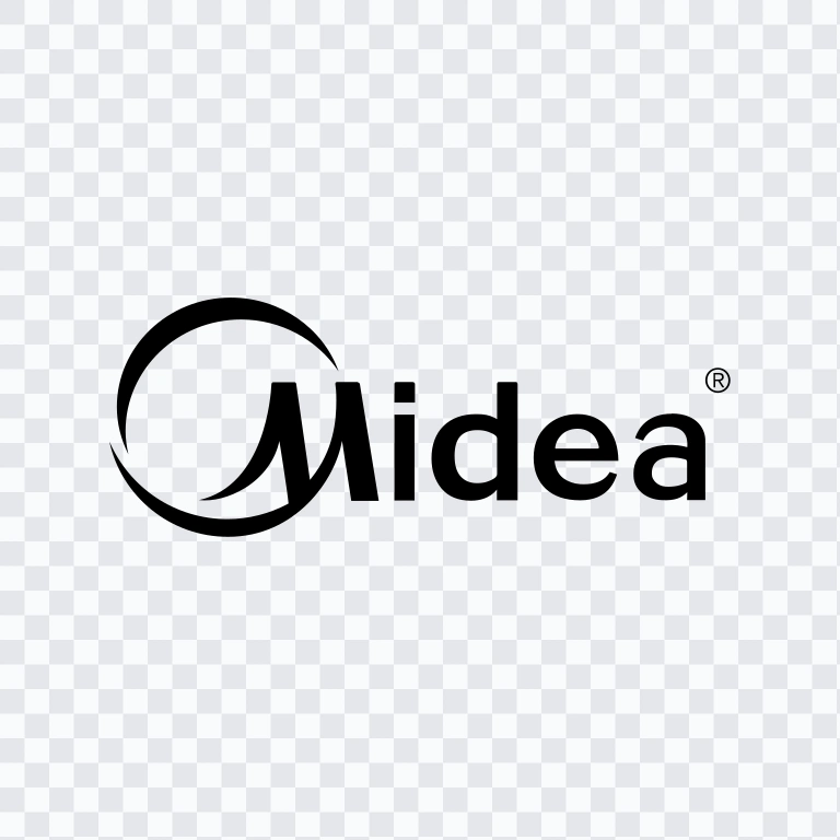 Midea black logo SVG