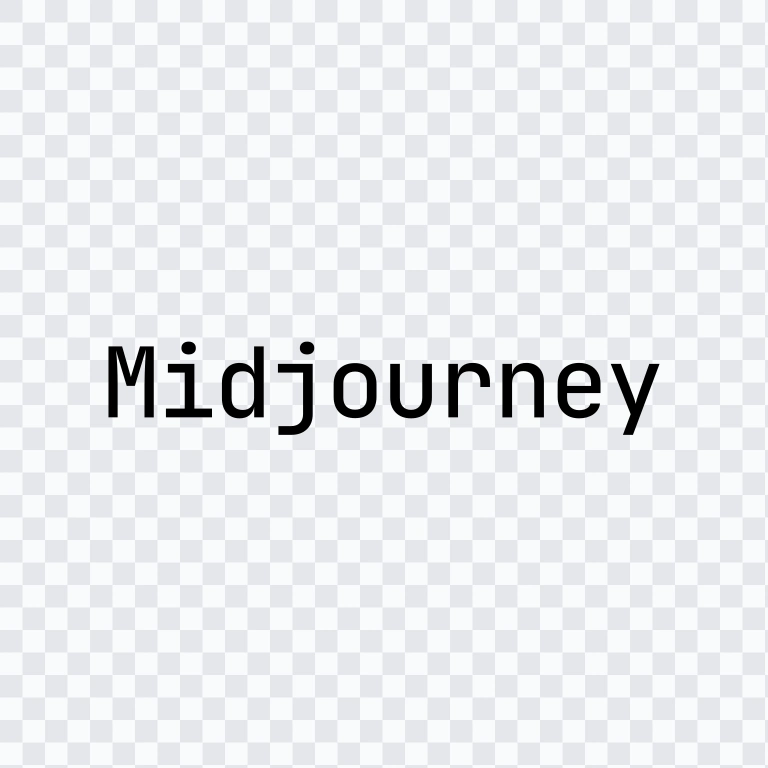 wordmark Midjourney hitam SVG